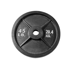 Customized Training Lifting Weightlifting 2.5lb 5lb 10 lbs 25lb 35lb 45lb Rubber Casting Iron Weight Bumper Plates